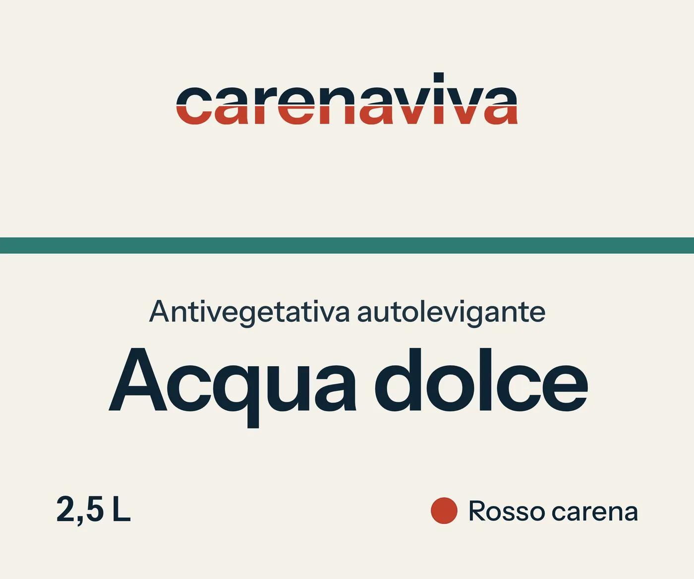 Etichetta antivegetativa Acqua dolce